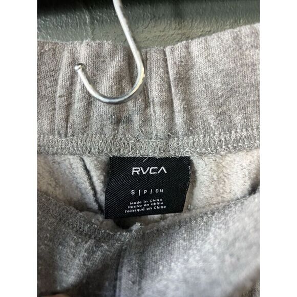 RVCA Mens Gray Jogger Sweatpants Size Small w/ Drawstring Camo Logo - Picture 3 of 3